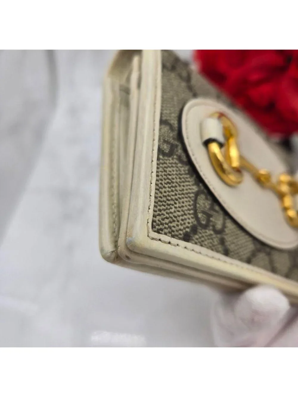 Gucci Fold Wallet Horsebit GG - Picture 5 of 15
